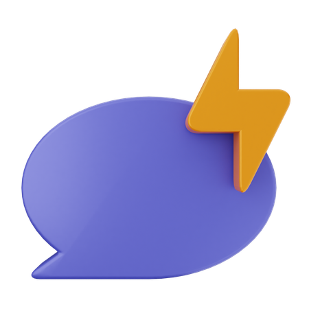 Flash-Chat  3D Icon