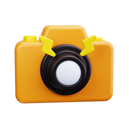 Flash de la cámara  3D Icon