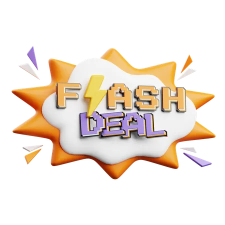 Flash Deal  3D Icon