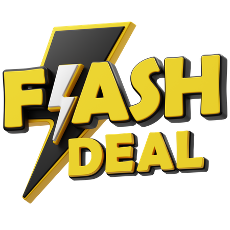 Flash Deal  3D Icon