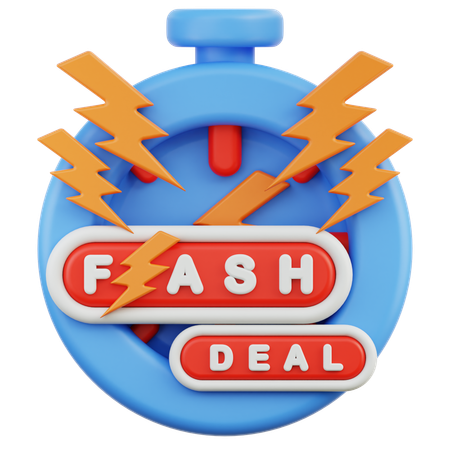 Flash Deal  3D Icon