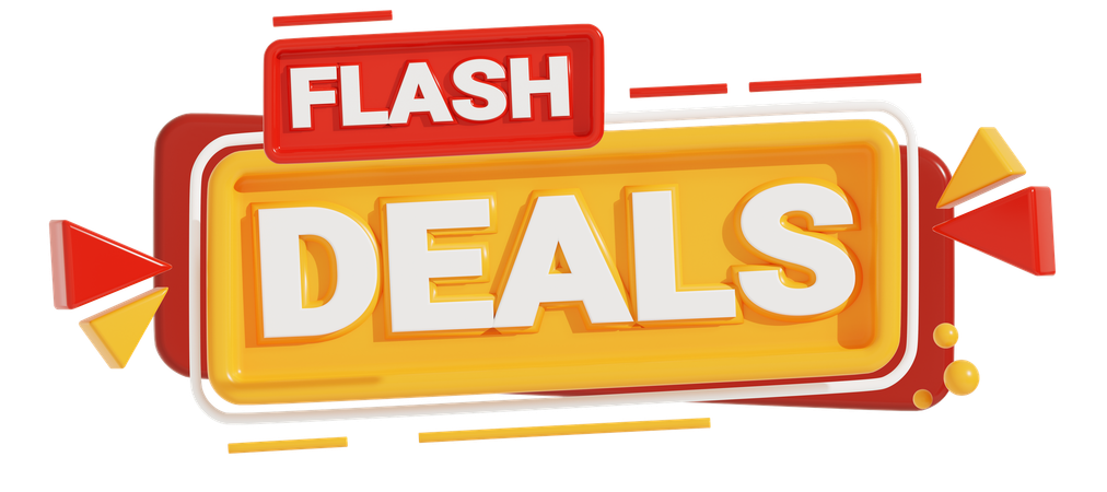 Flash Deals  3D Icon