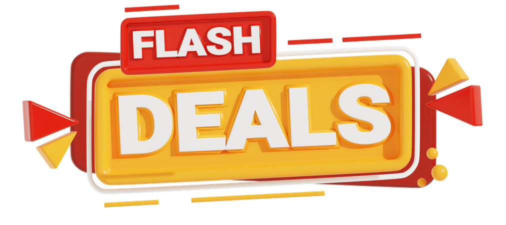 Flash Deals  3D Icon