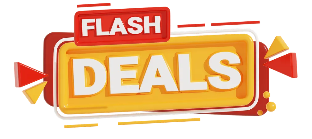 Flash Deals  3D Icon