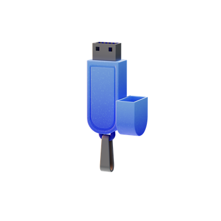 Flash Drive  3D Illustration