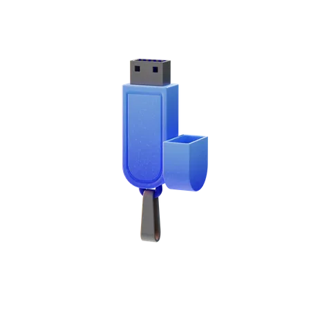 Flash Drive  3D Illustration