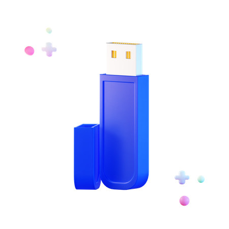 Flash Drive  3D Illustration