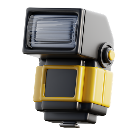 Flash externo da câmera  3D Icon