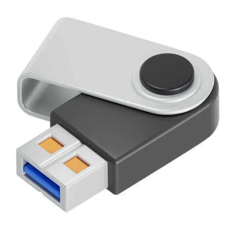 Flash Drive  3D Icon