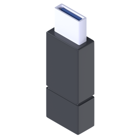 Flash Drive  3D Illustration