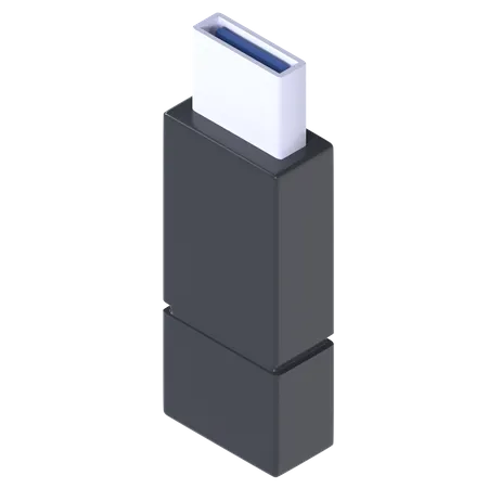 Flash Drive  3D Illustration