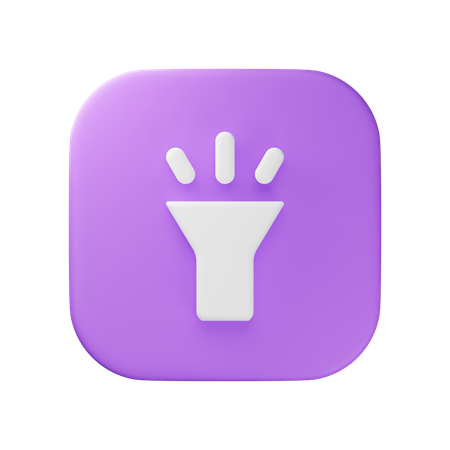 Flash Light  3D Icon