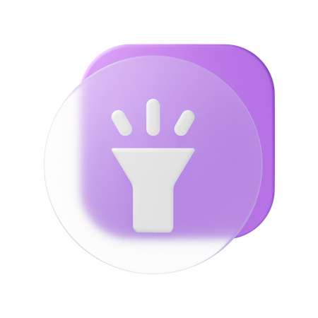 Flash Light  3D Icon