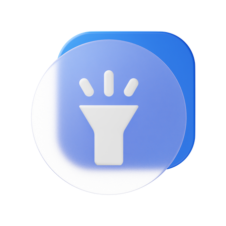 Flash Light  3D Icon