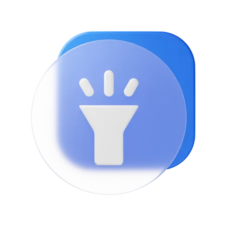 Flash Light  3D Icon