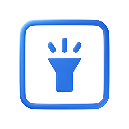 Flash Light  3D Icon