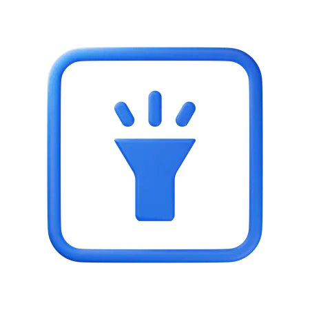 Flash Light  3D Icon