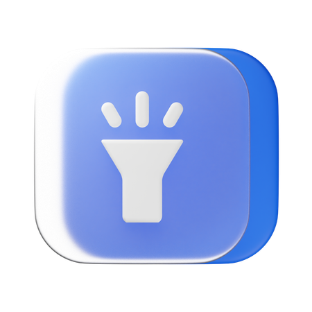 Flash Light  3D Icon