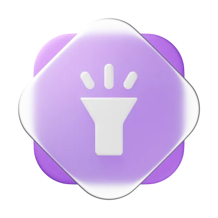 Flash Light  3D Icon