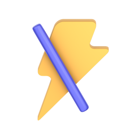 Flash Off  3D Icon