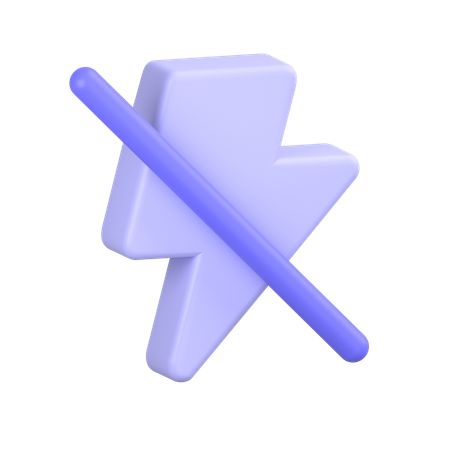 Flash Off  3D Icon