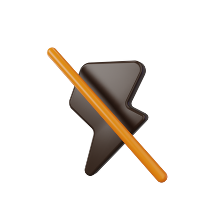 Flash Off  3D Icon