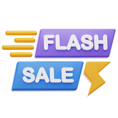 Flash Sale  3D Icon