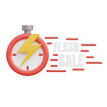 Flash Sale 3 D Marketing Text 3D Icon