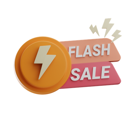 Flash Sale  3D Icon