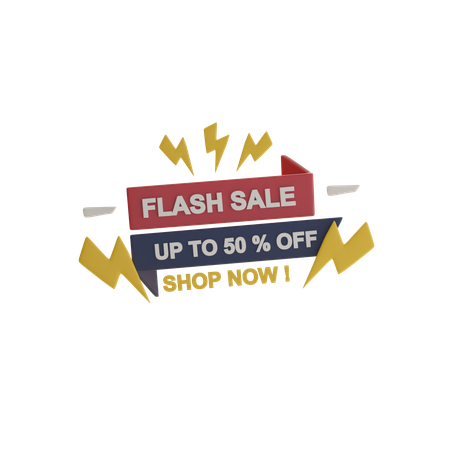Flash Sale  3D Icon