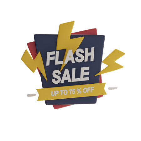 Flash Sale  3D Icon