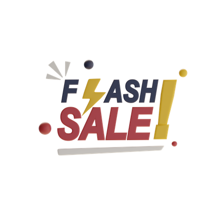 Flash Sale  3D Icon