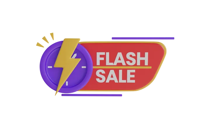 Flash Sale  3D Icon