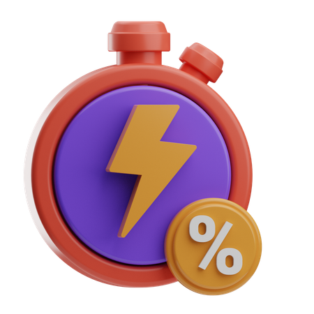 Flash Sale  3D Icon