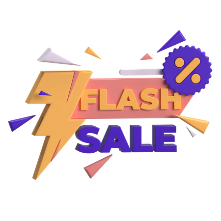 Flash Sale  3D Icon