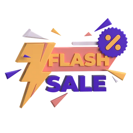 Flash Sale  3D Icon