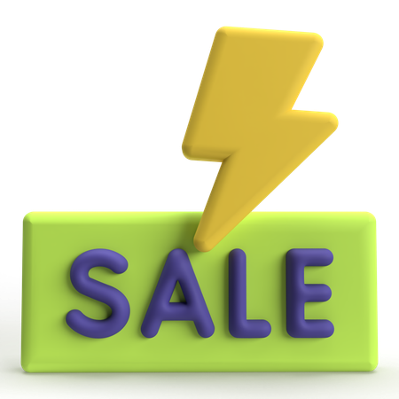 Flash Sale  3D Icon