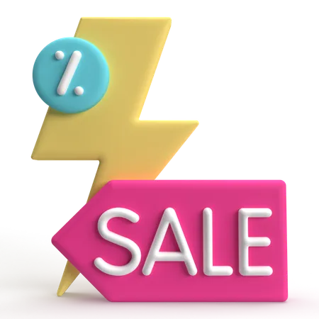 Flash Sale  3D Icon