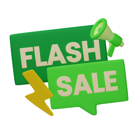 Flash Sale  3D Icon