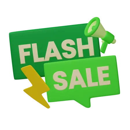 Flash Sale  3D Icon