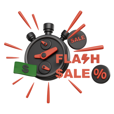 Flash Sale  3D Icon