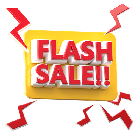 Flash Sale  3D Icon