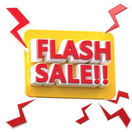 Flash Sale  3D Icon