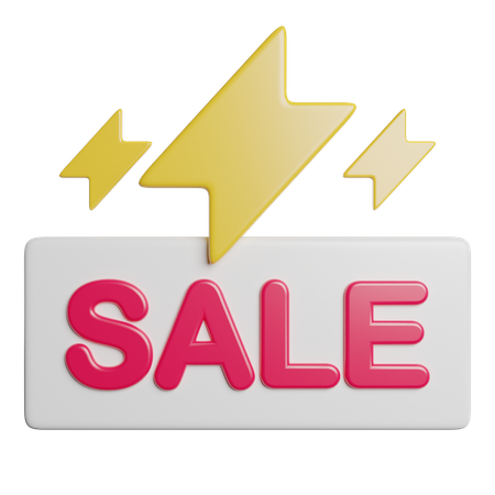 Flash Sale  3D Icon