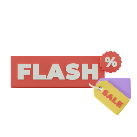 Flash Sale  3D Icon