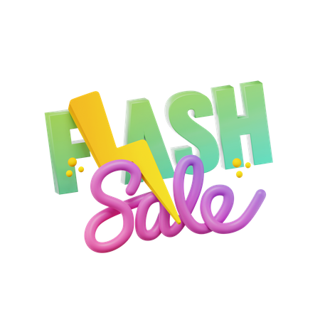 Flash Sale  3D Icon