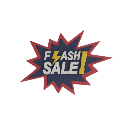 Flash Sale  3D Icon
