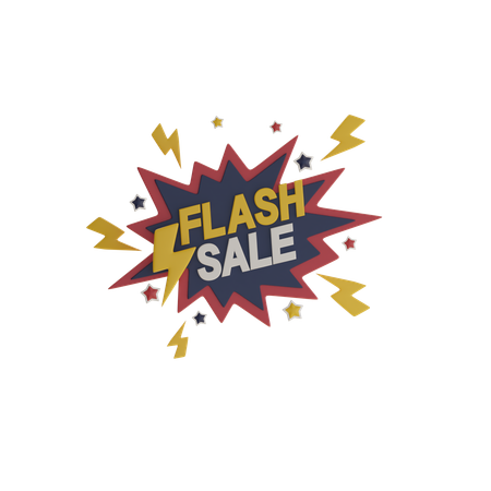 Flash Sale  3D Icon
