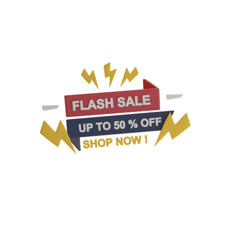 Flash Sale  3D Icon