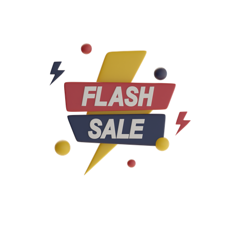Flash Sale  3D Icon